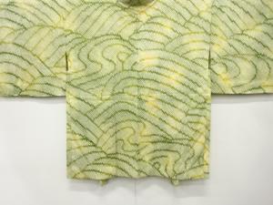 未使用品　本総絞り　波模様　羽織